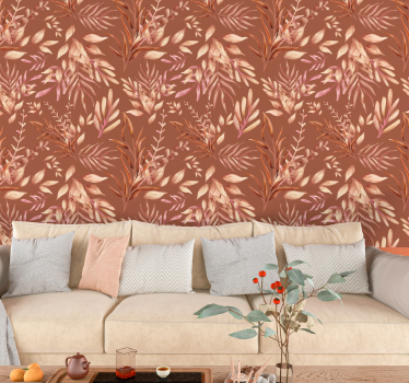 Ταπετσαρία Terracotta τροπικά φυτά - TenStickers