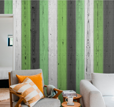 Laminates υφή ξύλου διαφόρων χρωμάτων lounge ταπετσαρία - TenStickers